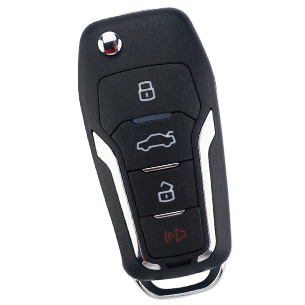 XNRKEY Upgraded Flip Remote Key 4D63 Chip 315Mhz for Ford Escape Focus C-Max Transit Car Key with HU101 Blade FCC: OUCD6000022