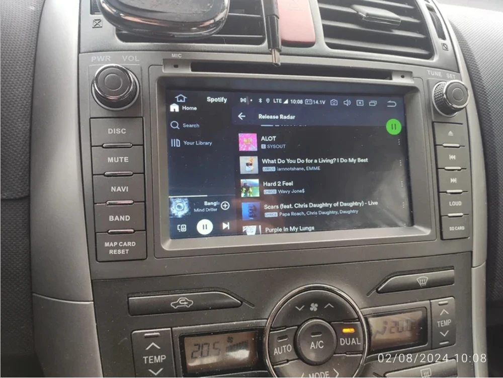 Untuk Toyota Auris E150 Corolla Levin 2006-2012 CarPlay 7 ''Android 12.0 Pemutar Android Mobil 8GB 128G radio mobil multimedia GPS WiFi