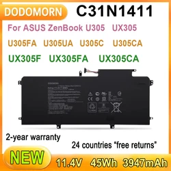 New C31N1411 Laptop Battery For ASUS ZenBook U305 U305FA U305UA U305C U305CA UX305 UX305F UX305FA UX305CA 45Wh 2-year warranty