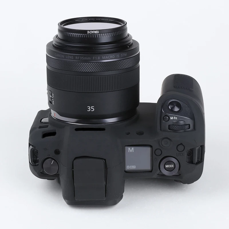 Capa de silicone Canon para EOS R RP, pele macia, capa do corpo