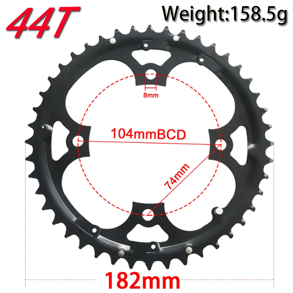 64/104 BCD MTB Chainring 3*9S 9 speed 22T 32T 44T Bicycle Triple Chainring Durable Mountain Bike Chainwheel Bike Crankset Part