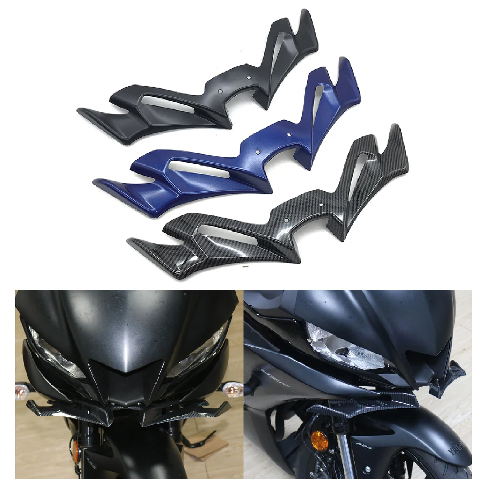 

Fit for Yamaha YZF R3 R25 ABS YZF-R3 YZF-R25 2019-2024 Motorcycle Front Beak Nose Extension Plate Aerodynamic Wind Wing Spoilers