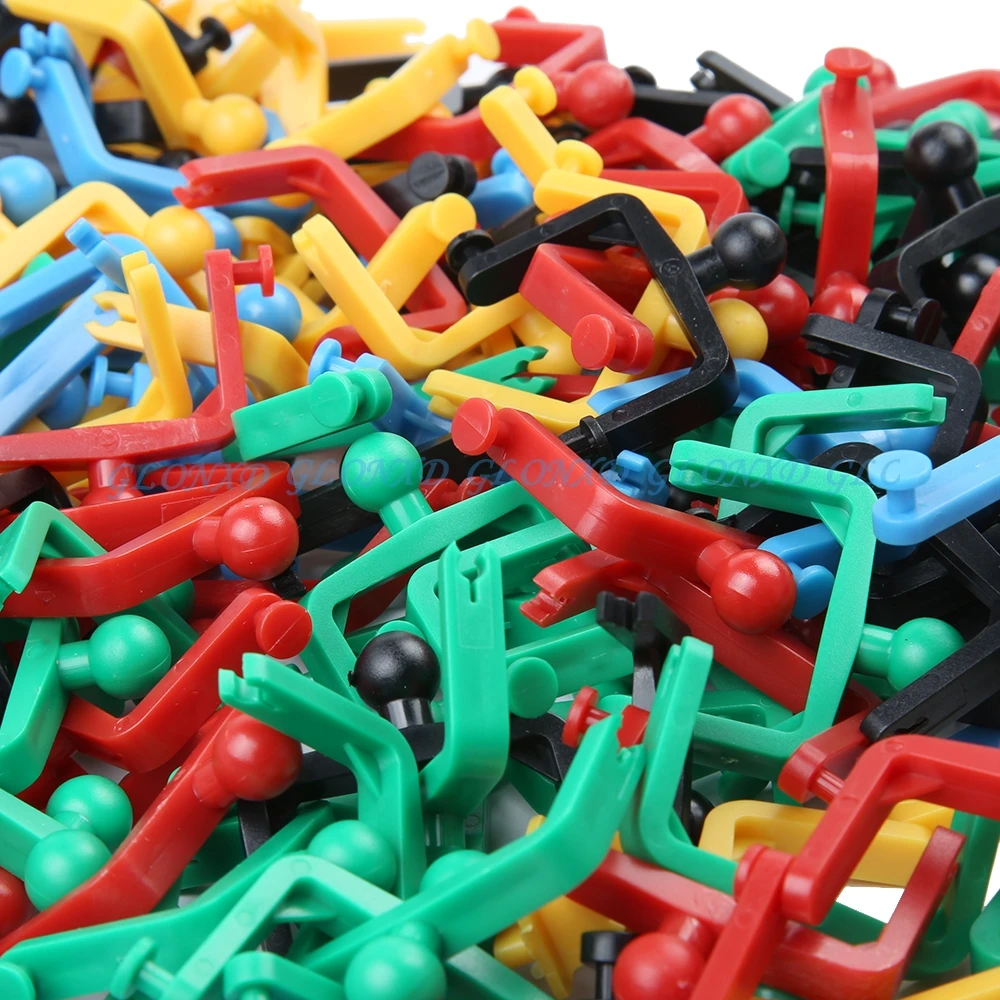 100pcs/bag Dental Disposable Plastic Articulator Holder Colorful Mouth Bite Holder Dental Articulator for Study Lab Tool