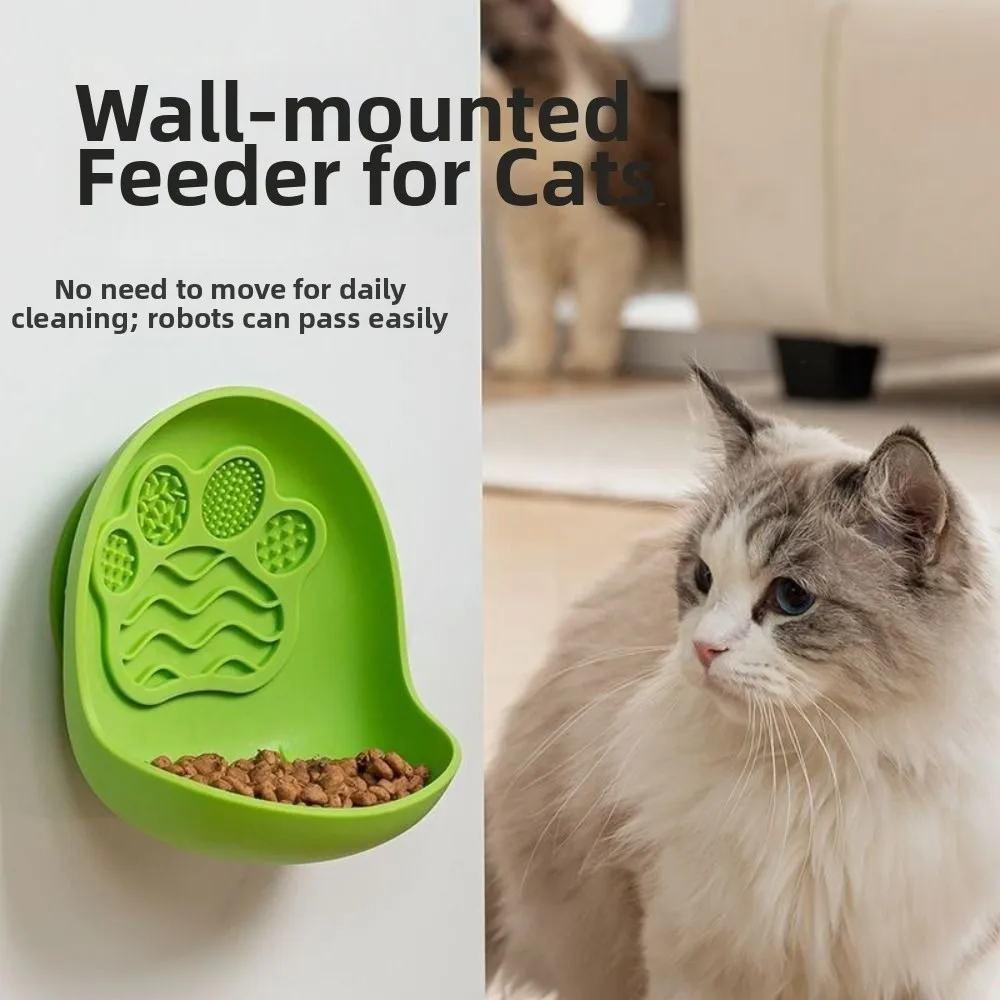 

Silicone Suction Cup Pet Bowl Detachable Non-Slip Cat Food Water Bowl Easy Clean Multifunction Pet Feeder Container