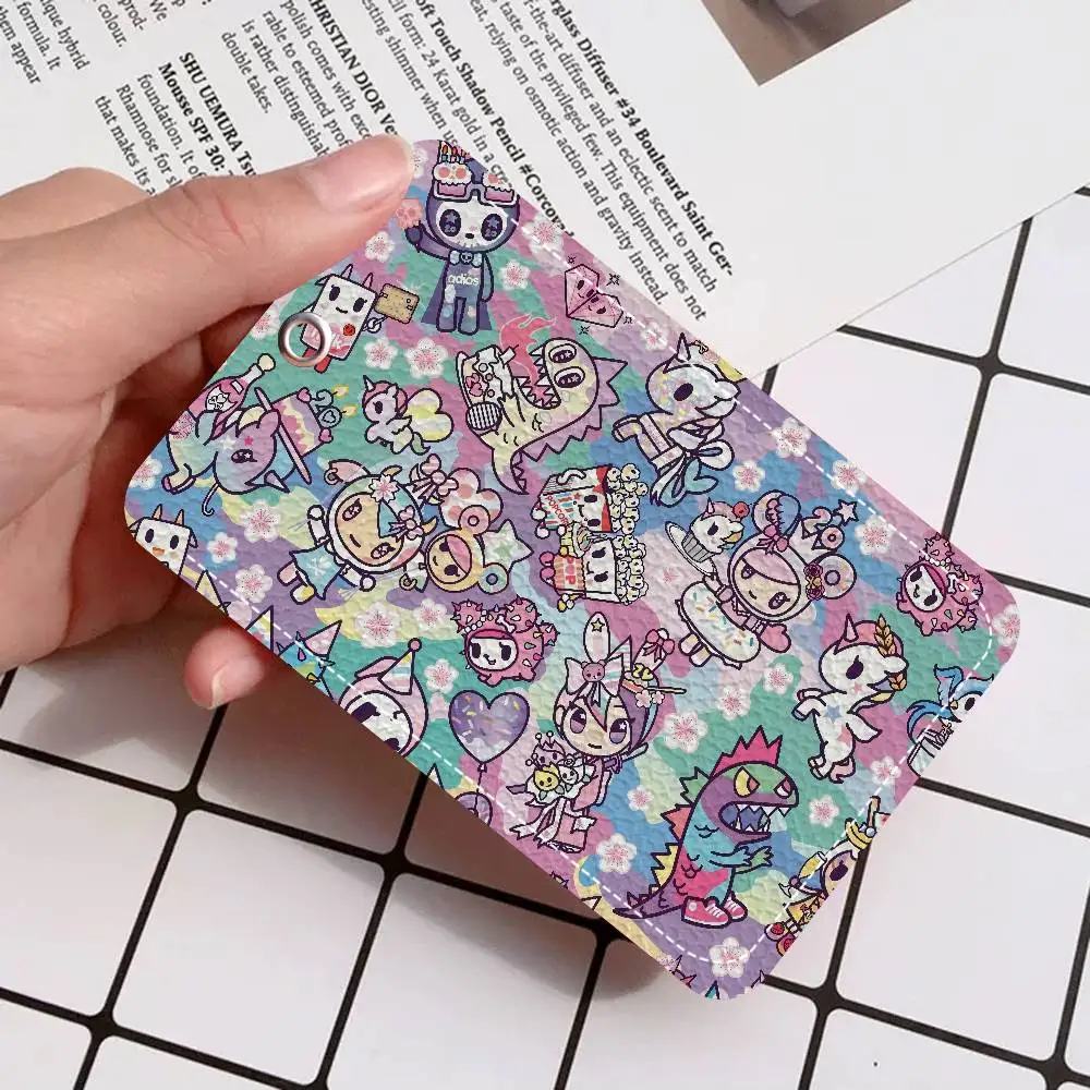 

Japan Cute Tokidoki Access & Meal Card Holder Keychain Credit ID Bank Card Protective Case Keychain Pendant Fashion