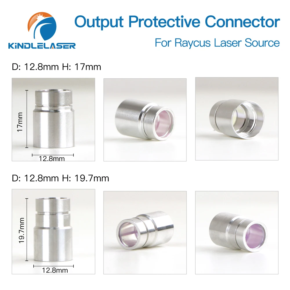 KINDLELASER Fiber Laser Source QBH Output Connector Protective Window Lens Group for Raycus Laser Cutting Head