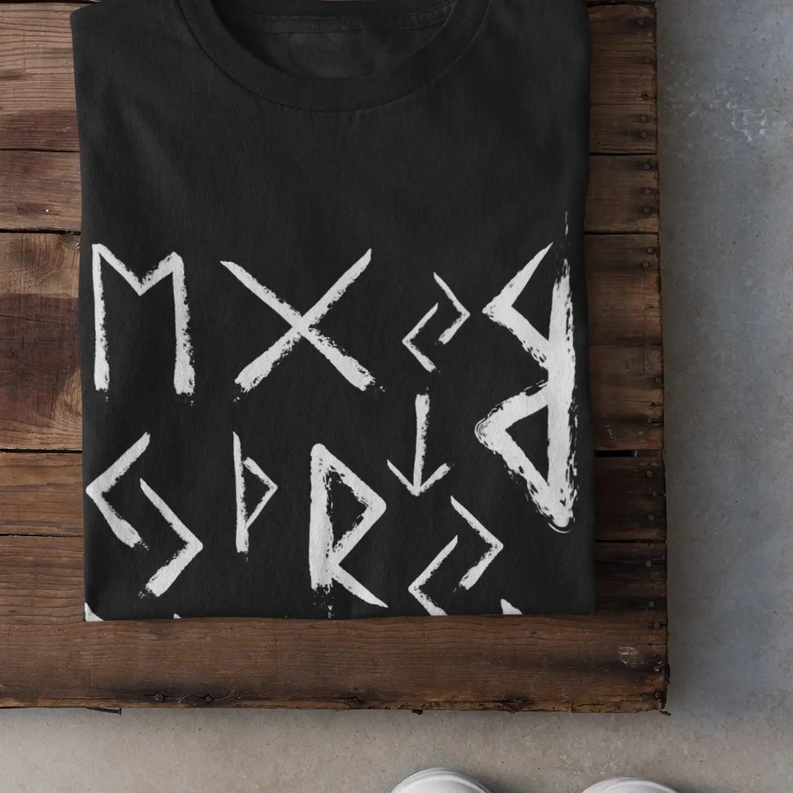 Norse Viking Rune T Shirt Goth Witchy Alternative Clothing Unique Runes for Mythology Enthusiasts vintage Washed streetwear