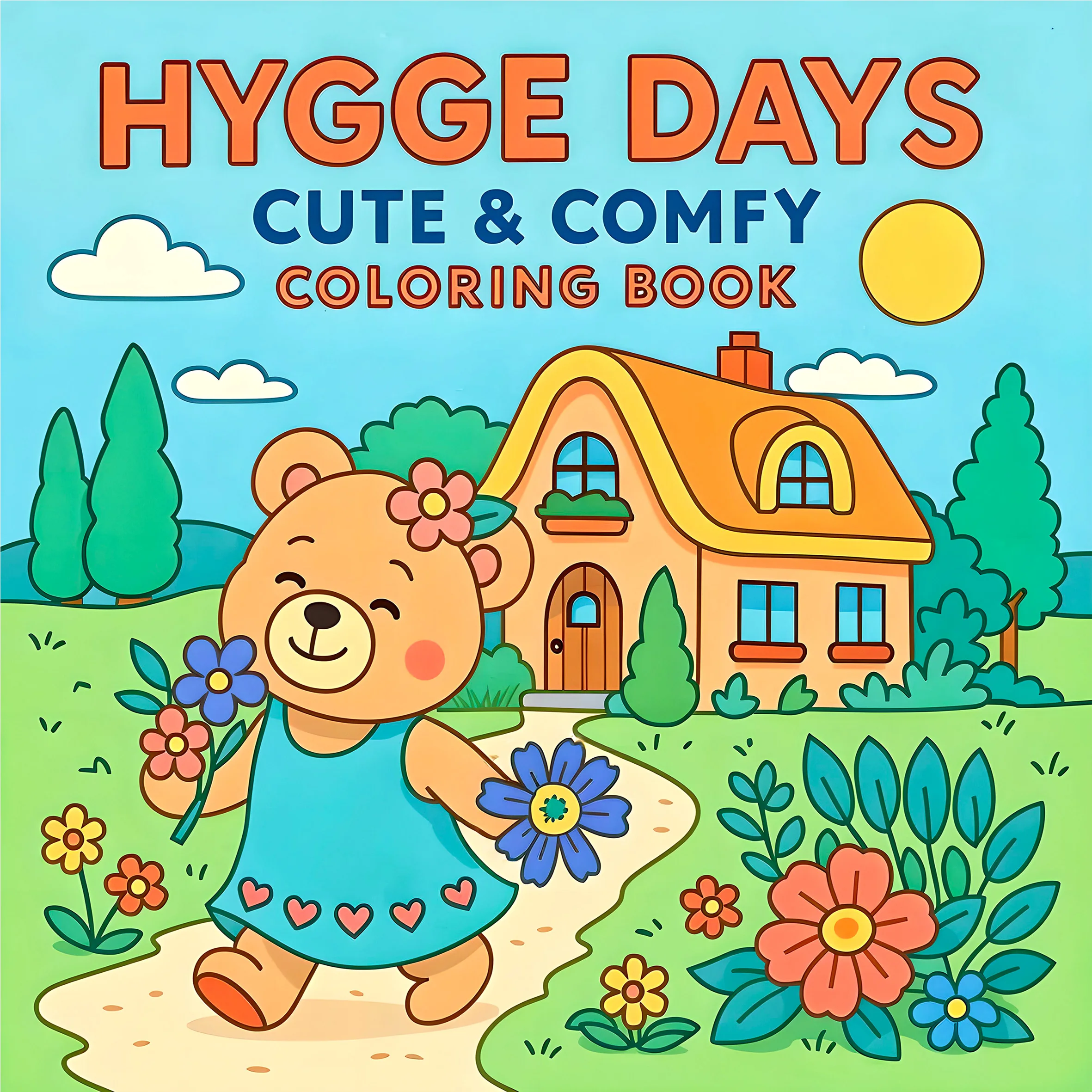 

ДНЕЙ HYGGE: книжка-раскраска для взрослых с милыми уютными ежедневными занятиями для релаксации (уютные раскраски в помещении)