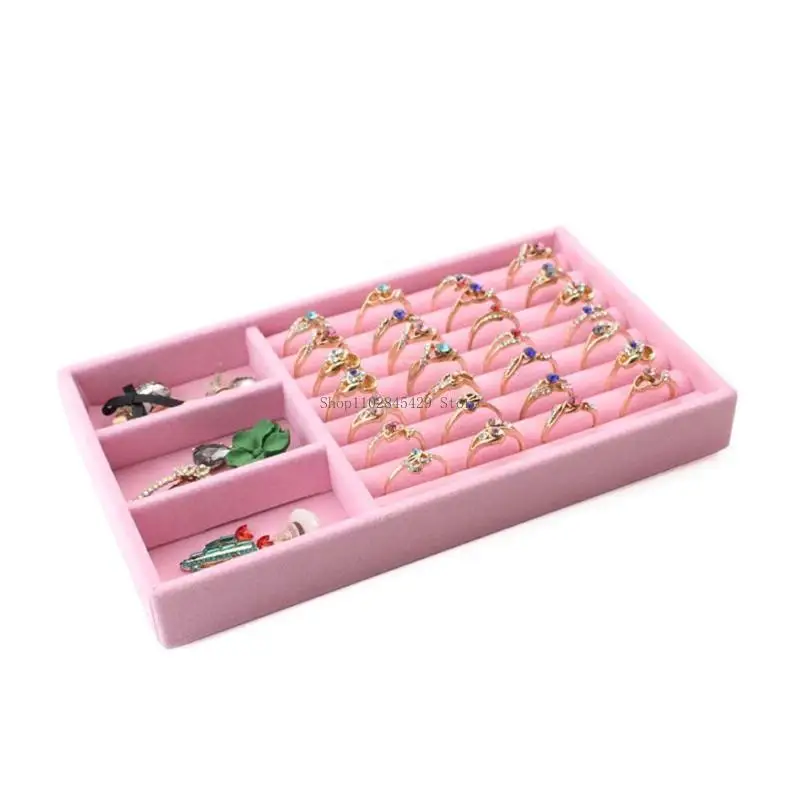 

Jewelry Tray Stackable Jewelry Drawer Organiser Tray Earrings Ring Necklace Bracelet Display Showcase