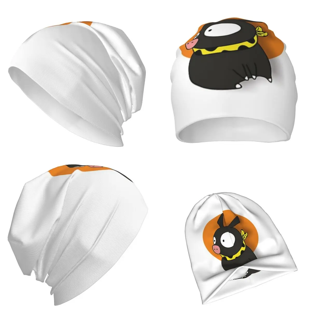 P Chan Ranma قبعة محبوكة دافئة الهيب هوب بونيه قبعة الخريف الشتاء في الهواء الطلق بيني القبعات للرجال النساء الكبار