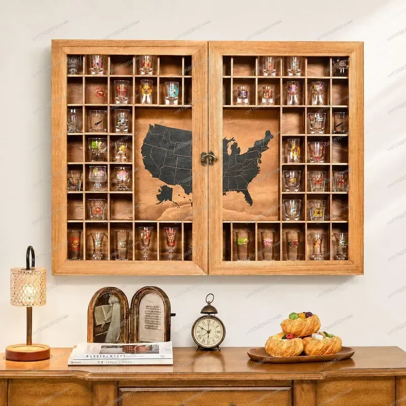 Wooden Wine Glass Rack Wall Mounted Bar Display Shelf Cup Holder Storage Organizer Home Decor Floating Shelves