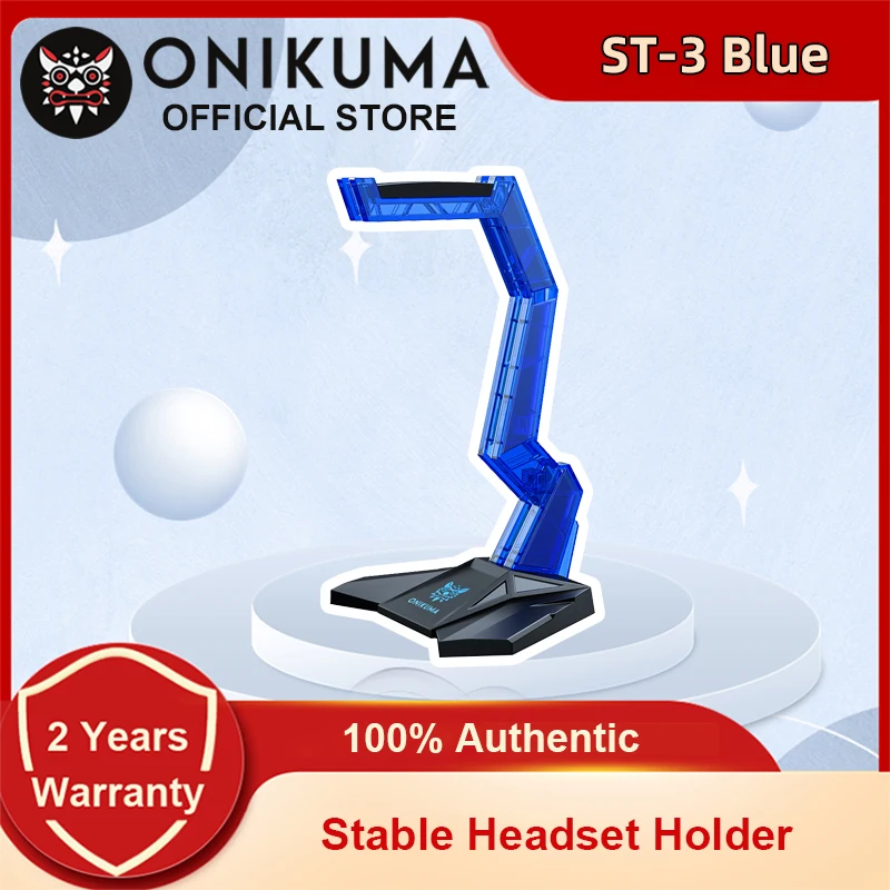 ONIKUMA ST-3 Stable Headset Stand Acrylic Head-mounted Gaming Headphones Holder Acrylic Head-mounted Stand for PC Gamer