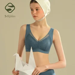 SUJIIN Sexy Lace Bras for Women Women's Push Up Wireless Seamless Bra Brassiere Comfortable Bralette Top Female Underwear MX077