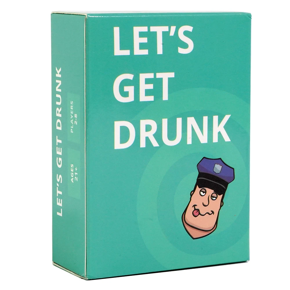 Let\'s Get Drunk Drinking Card Game for Adults Fun Party Board Game Suitable for 2 to 8 Player English