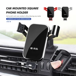 Car Phone Holder Sucker Dashboard Windshield Vent Mobile For Renaul RS Kadjar Captur Clio Megane 2 3 4 RS Koleos Logan