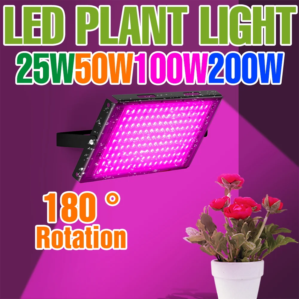 

Светодиодная лампа для растений 200 Вт, полный спектр, для выращивания в помещении, 180-240 В, для теплиц, гроубоксов, гидропоники, рассады