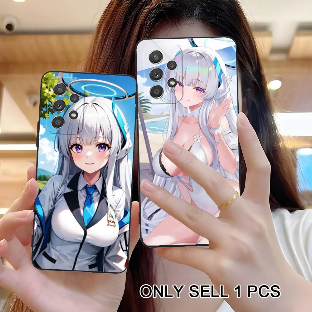 Blue Archive Ushio Noa Phone Case for Samsung Galaxy A26 25 24 23 22 21 17 16 15 14 13 12 11 5G Soft TPU Shockproof Cover