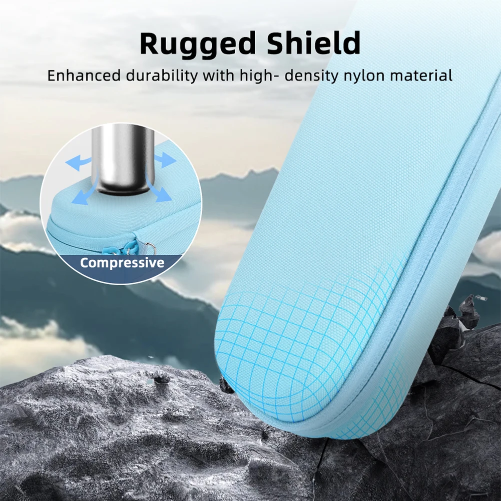 Bolsa de almacenamiento protectora con mosquetón para cámara de viaje, cubierta protectora con cierre de cremallera, caja de almacenamiento de transporte dura para DJI Osmo Pocket 3