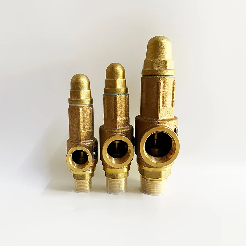 S10 Brass safety valve Steam Adjustable Pressure for pressure tank spring type Temperature & Pressure Relief safty valves