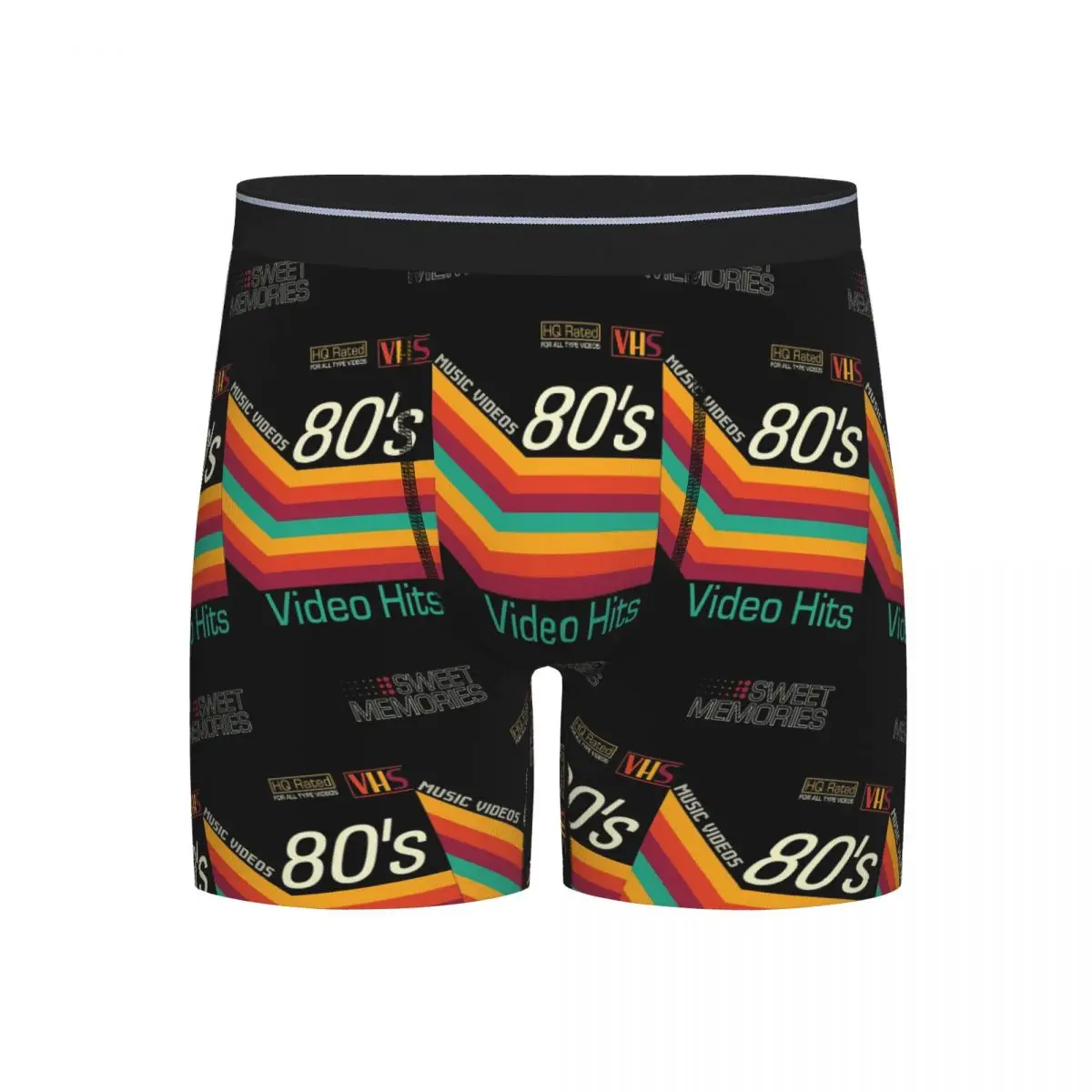 

Длинные трусы-боксеры, шорты в стиле ретро, музыкальное видео, Cassete VHS, мужские мягкие трусы для мужчин, подарки бойфренду