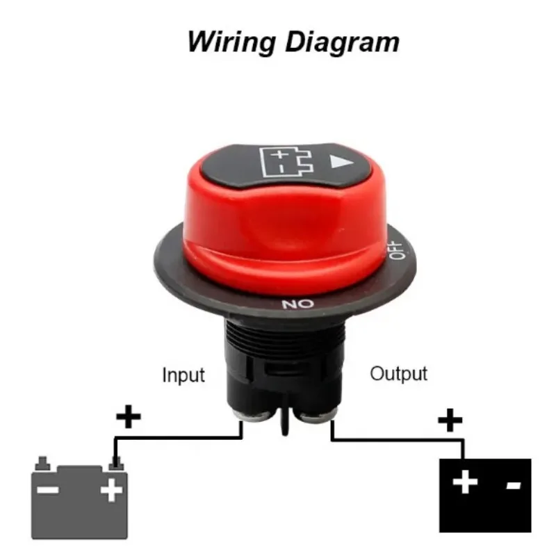 1개 유니버설 12V-100A 배터리 차단 스위치 고품질 헤비 듀티 방수 ON-OFF 토글 자동차 보트 RV 해양용