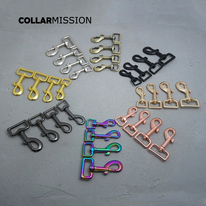 100pcs/lot Metal buckle for bag dog leash 25mm webbing swivel snap hook for backpack diy accessory durable hardness 8 colours