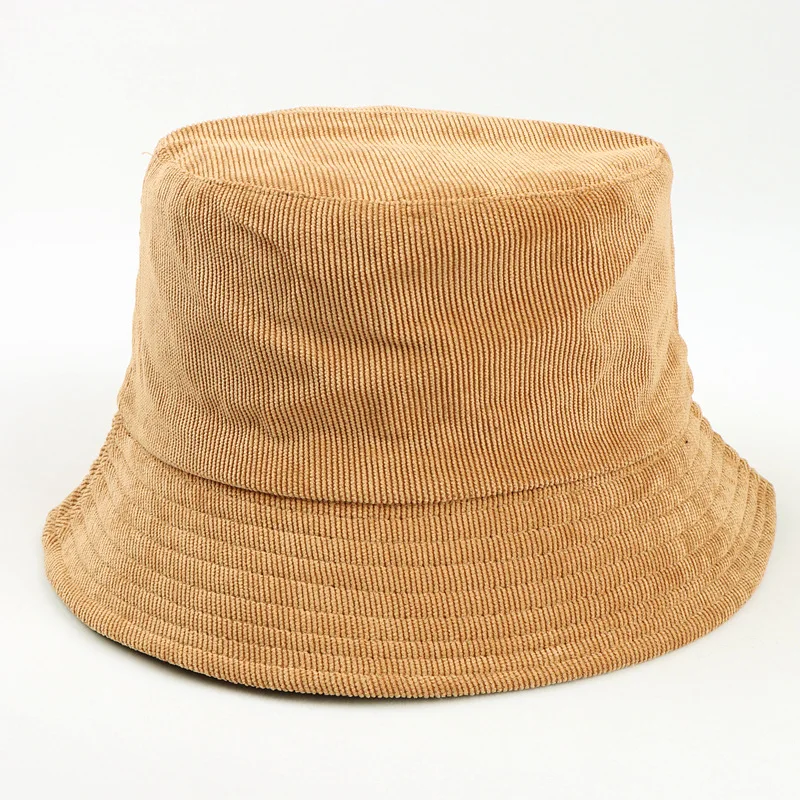 Personalisierter bedruckter Corduroy-Bucket-Hut mit Logo, Unisex, schlichte, einfarbige Kappen, Hip-Hop-Gorros, Panama-Hut für Herren und Damen, Strand- und Angelhut – Detail 19