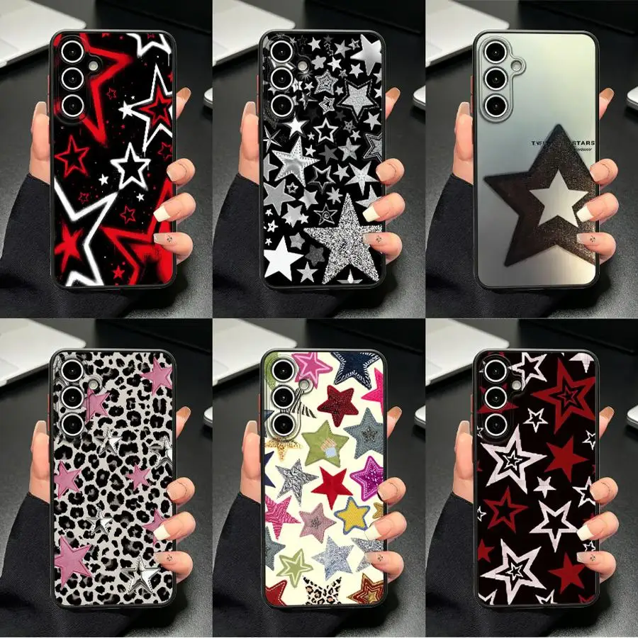 Rainbow Cute Star Colorfu Case for Samsung Galaxy A57 A34 A36 A72 A54 A17 A52 A35 A33 A37 A16 A15 A56 A55 A53 A14 A23 Phone