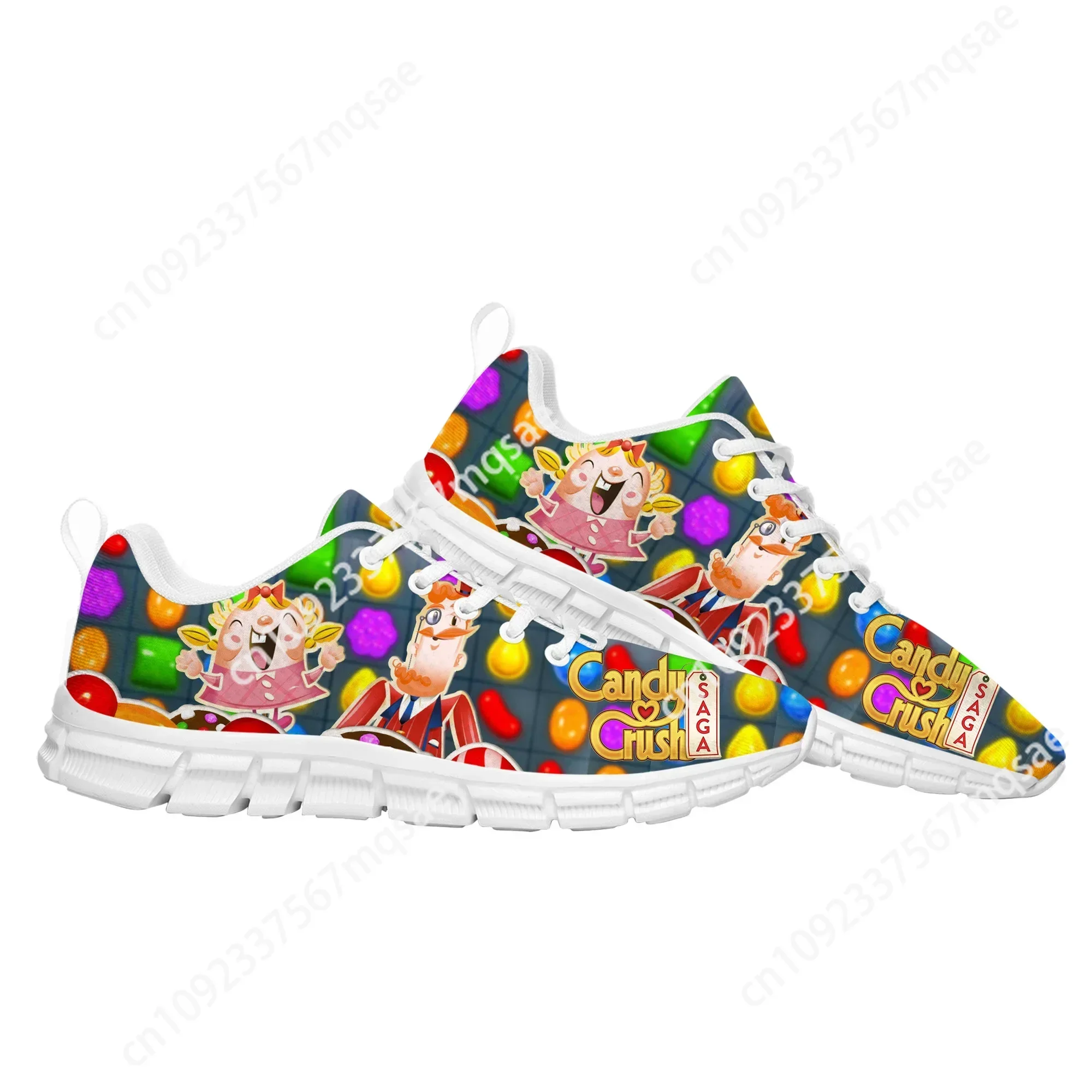 

Candy Crush Saga Sports Shoes High Quality Hot Cartoon Game Mens Womens Teenager Children Sneaker Tailor Made Couple Built Shoes