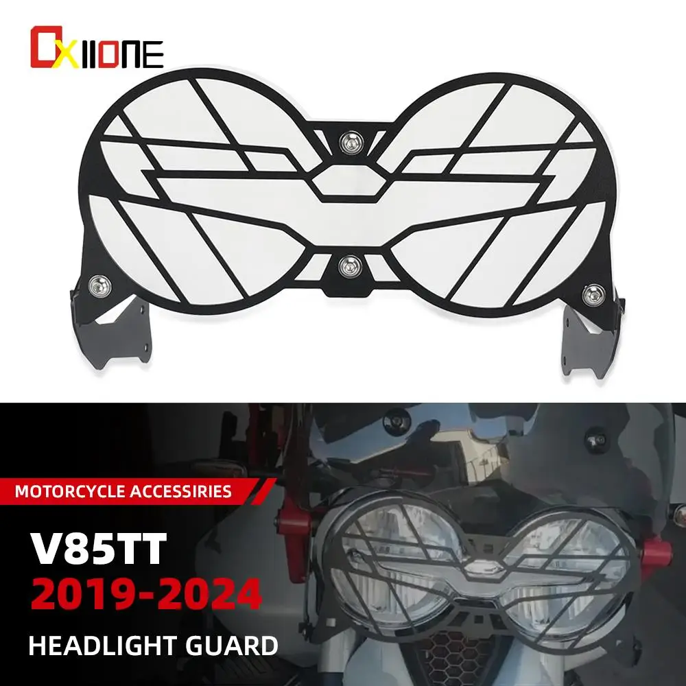 

New Motorcycle Accessories Head Light Guard Protector Grille Protection Cover For Moto Guzzi V85TT 2019 2020 2021 2022 2023 2024