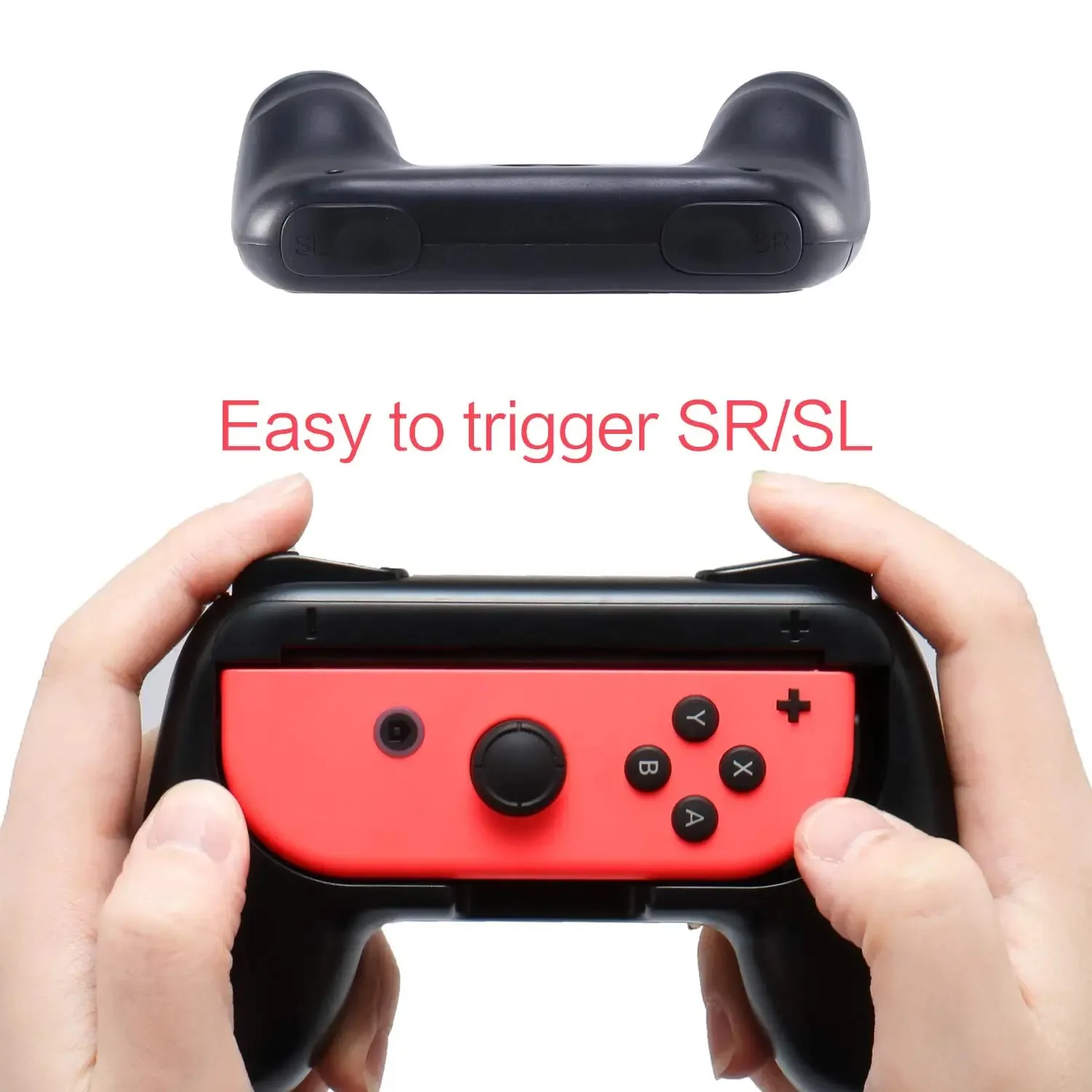 Joycon Halterung Ständer Halter kompatibel für Nintendo Switch & OLED JOY CON Controller Gamepad Griff Handgriff Zubehör