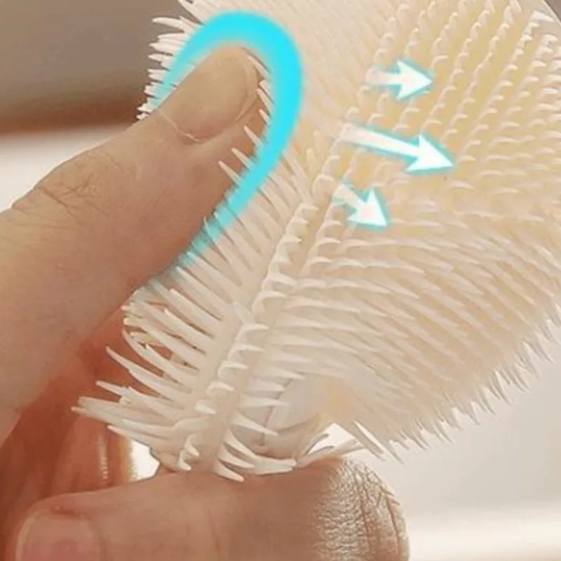 1PC Long Handle Foldable 360 Degree Brush Silicone Reusable For Bottles And Cups Glass Cleaning Comprehensive Cleaning
