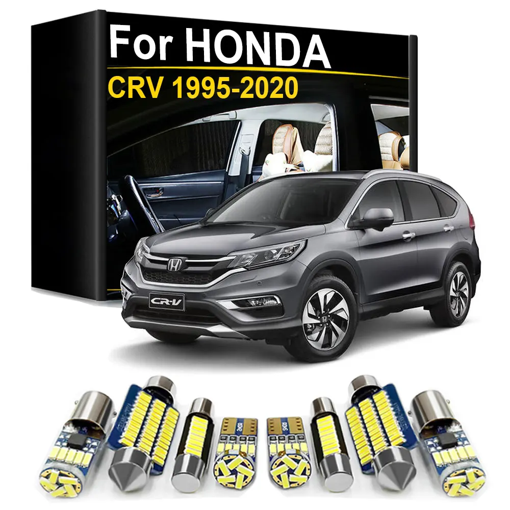 Interior LED Light Kit Canbus For Honda CRV CR-V 1 2 3 4 1995- 2008 2009 2010 2011 2012 2013 2014 2015 2016 2017 2018 2019 2020