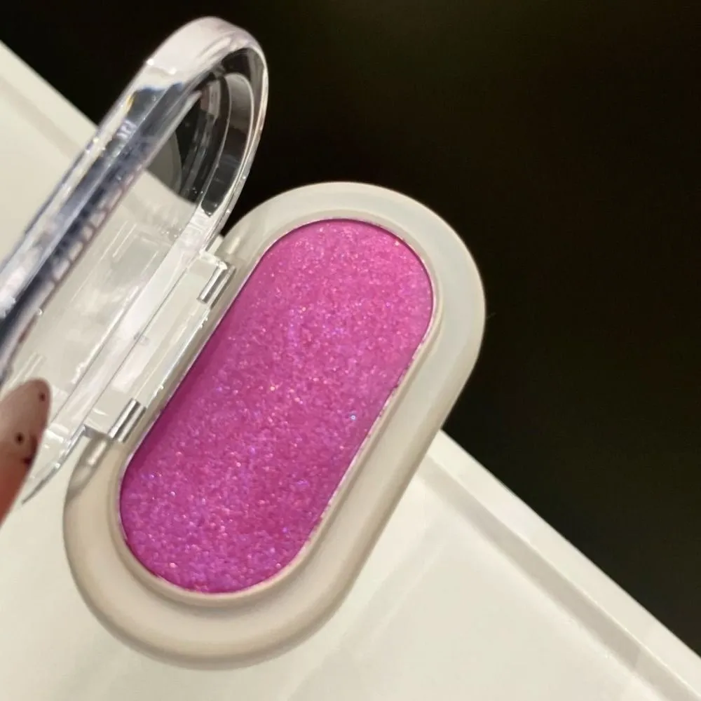 Glitter Finish Highlighter Palette Fine Powder Shimmer Texture Face Contour Powder Water Light Formula Contour Shade
