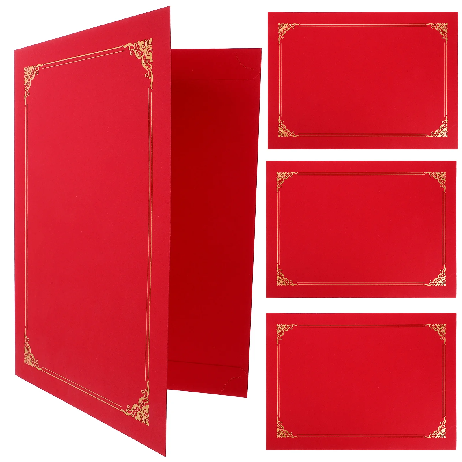 4 шт., обложка для сертификата, бумажный держатель для документов, элегантный дизайн для защиты выпускных церемоний ограждений