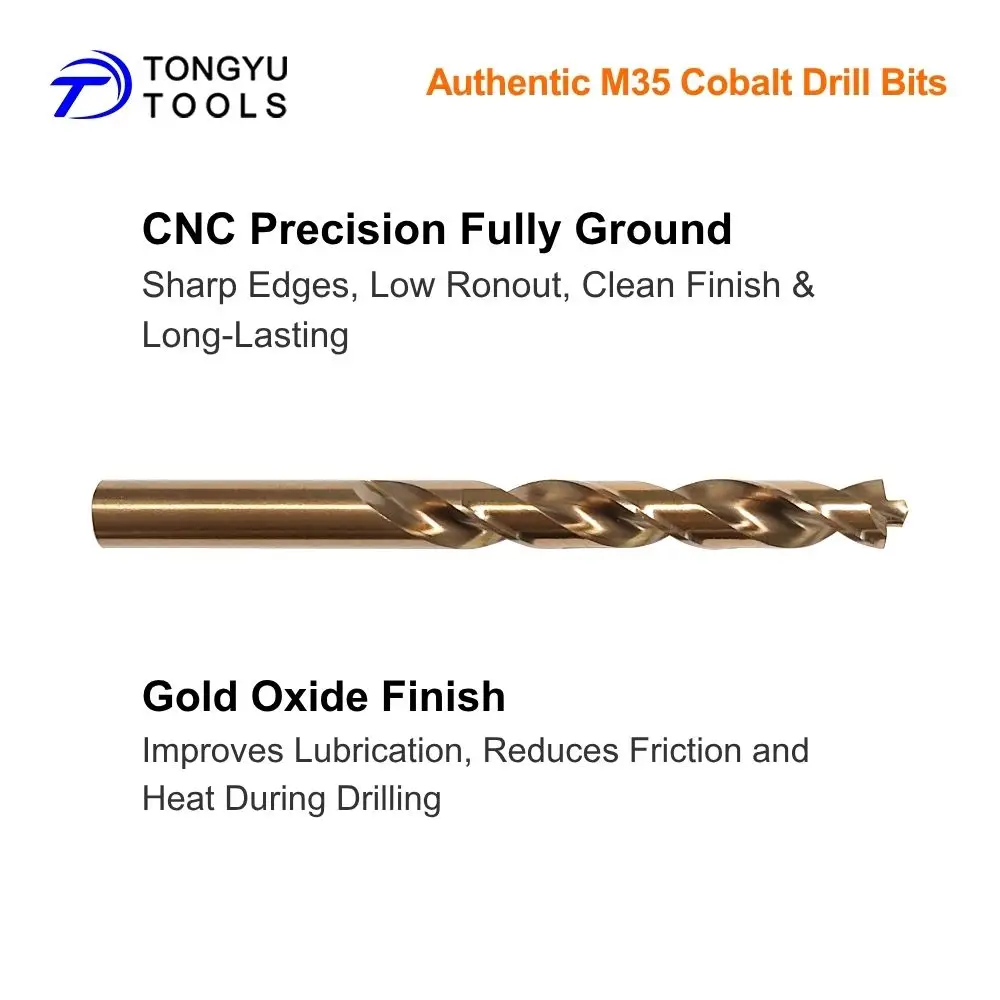 Kobaltbohrer 1-13mm M35 HSS Co5% Pilot Point Jobber Spiralbohrer für Edelstahl und Hartmetall – Detail 6