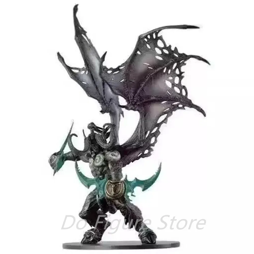 26cm DC Game WOW Character Demon Hunter illidan Stormrage Action figure PVC statue Collectible Model kids gift toys Deluxe Boxed