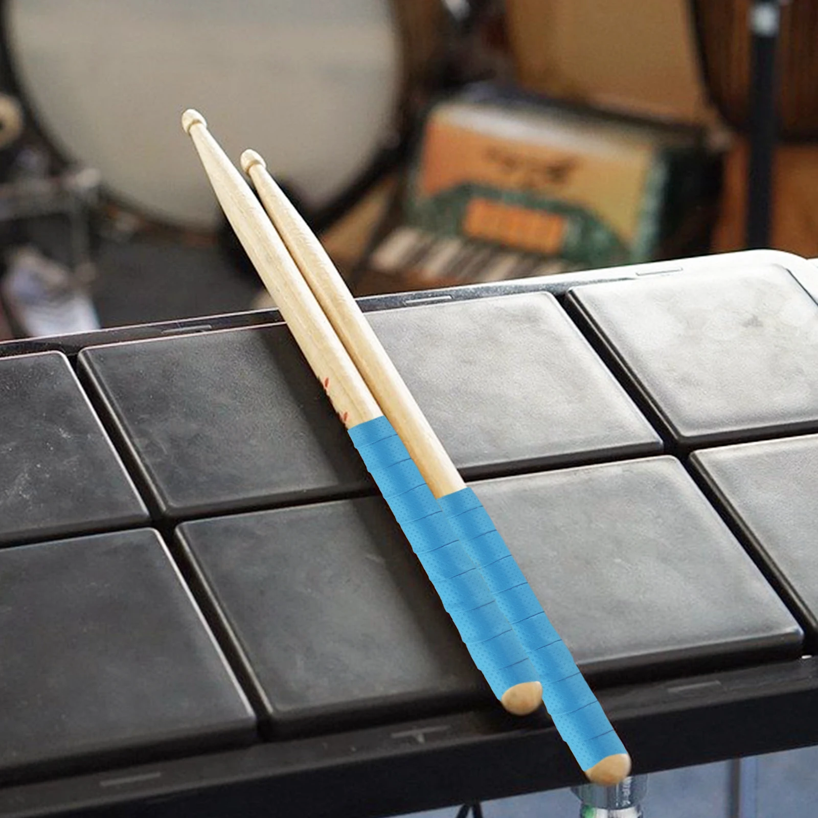 

2 Pcs Drumstick Anti-slip Belt Grip Bands for Sweat Tapes Snare Belts Number Handle DIY Supplies Pu Non-slip Affordable