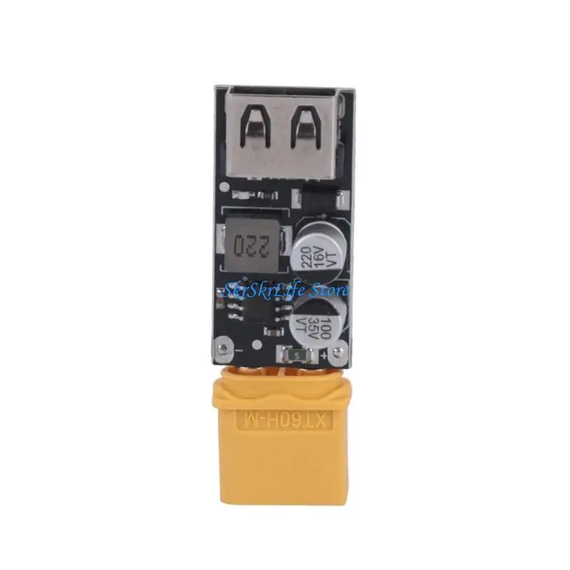 E65E USB Charging Board for Battery Packs, 12V-32V Input with 5V 9V 12V USB-A Output and 18W Support for Portable Electronics