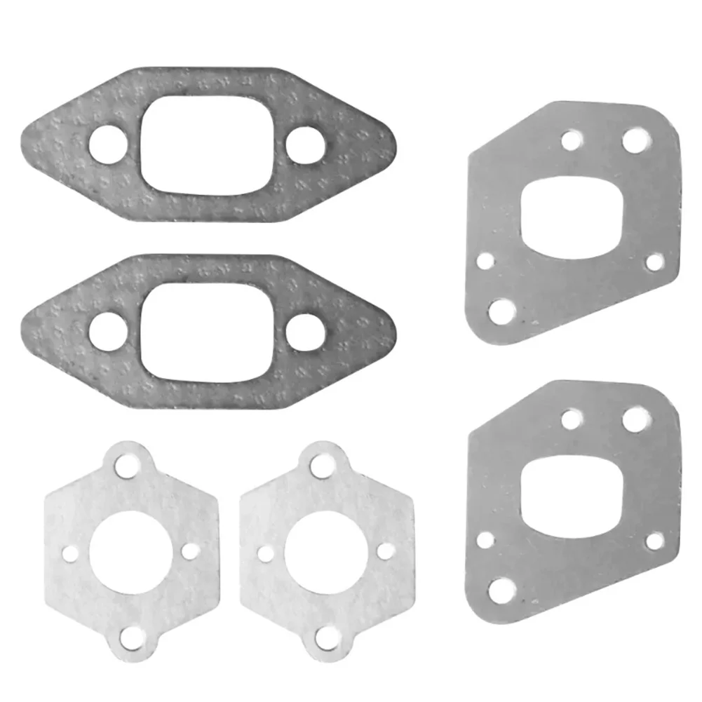 Improve Your Chainsaw\'s Efficiency with this Intake Manifold Carburetor Muffler Gasket Kit Gray Iron Material Easy Installation