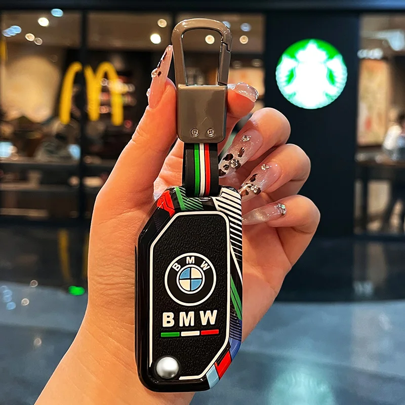 Zinc Alloy Car Remote Control Housing Key Case For BMW F20 G20 G30 X1 X3 X4 X5 G05 X6 X7 G11 F15 F16 G01 Keychain Decoration