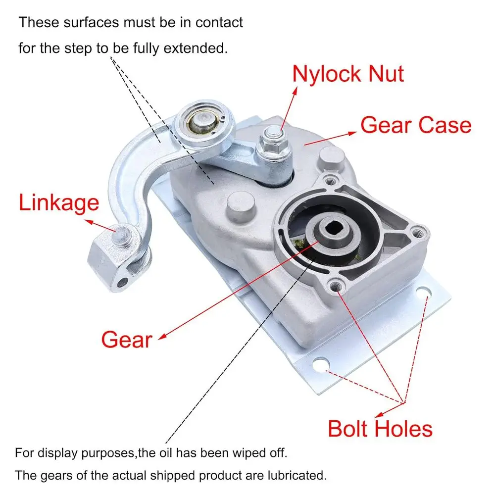 وصلة صندوق التروس RV مع محرك خارجي مناسب لاستبدال الخطوات الكهربائية Kwikee # 366043 1101428 676061 2141001 379147 379160