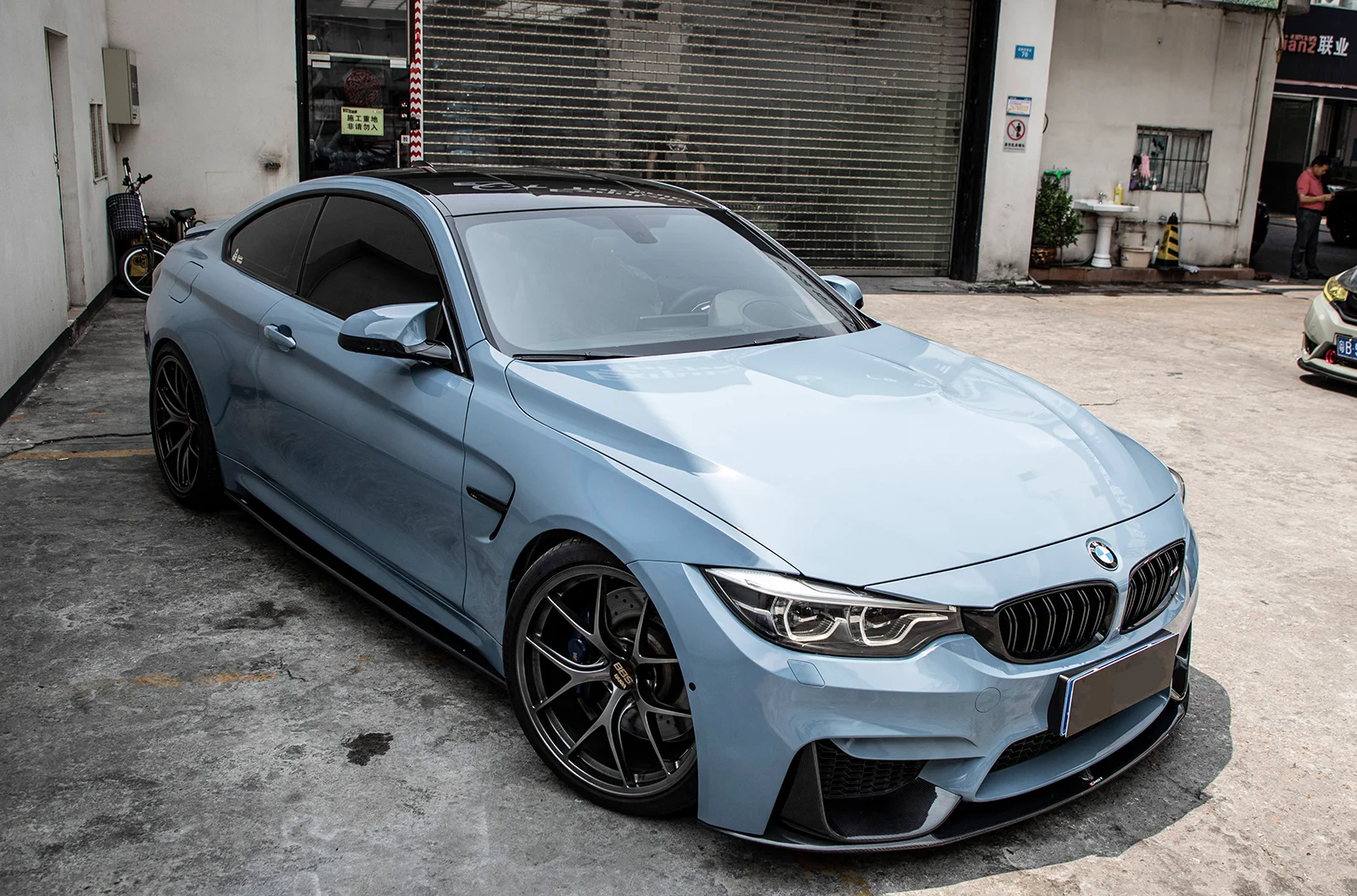 Factory Direct Sales Ocean Blue Bling Bling Diamond Effect Car Color Change Film Vinyl Wrap Film