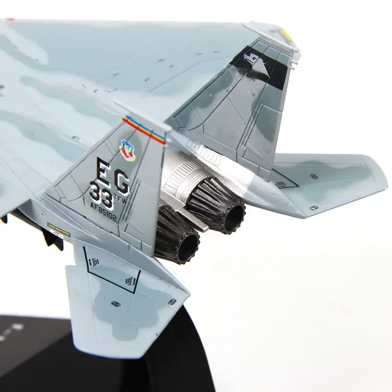 US Air Force Fighter Model Brinquedos, Metal Aircraft, Avião Militar, Coleção de aeronaves, F-14, F-15, 1:100 Escala