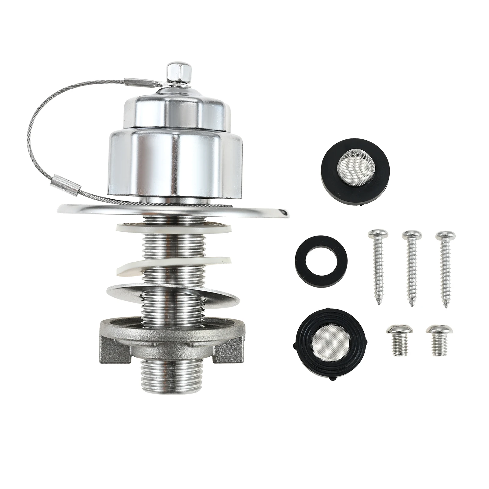 

1 Set RV City Water Inlet Connection for 3/4'' GHT Female 1/2'' NPT Male RV Water Inlet with Check Valve for RV/Camper/Motorhome