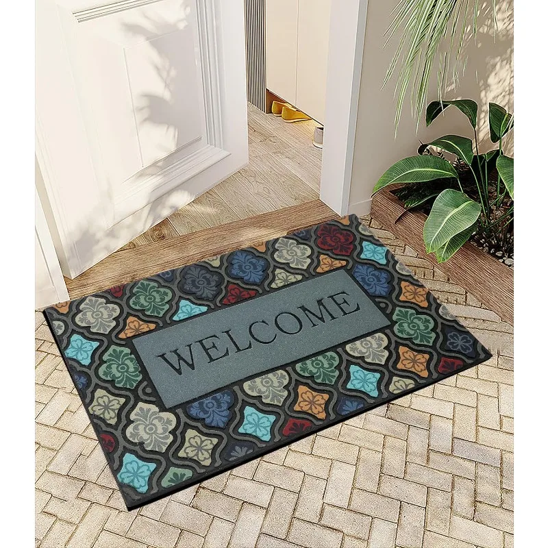 Stone Rock Home Doormat Welcome Garden Camping Visual Illusion Small Door Mat Entrance Entry Door Rug Indoor Outside Washable
