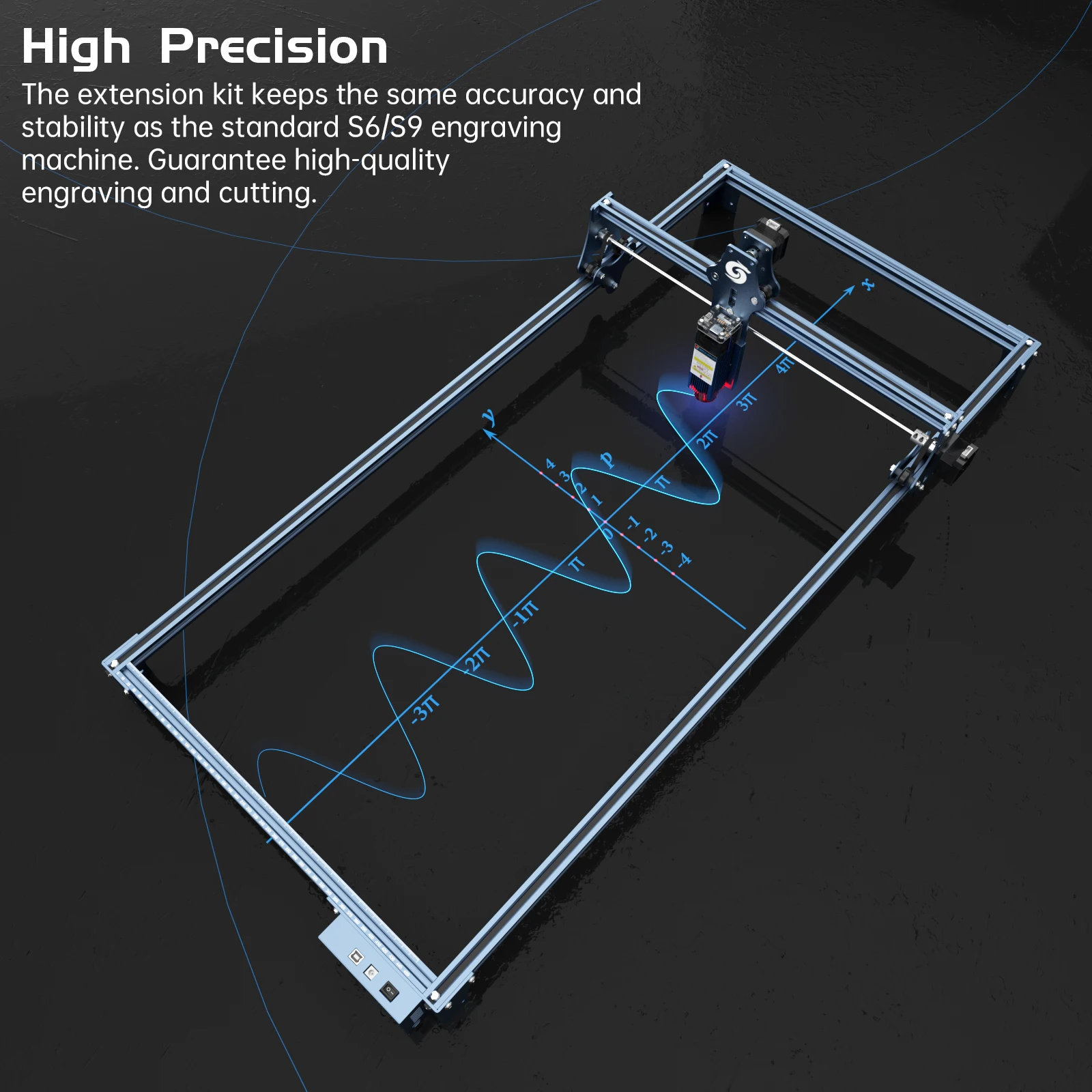 SCULPFUN Engraver Engraving Area Expansion Kit for S6/S6pro/S9 Laser Engraving Machine to 950x410mm Size Full Metal Structure