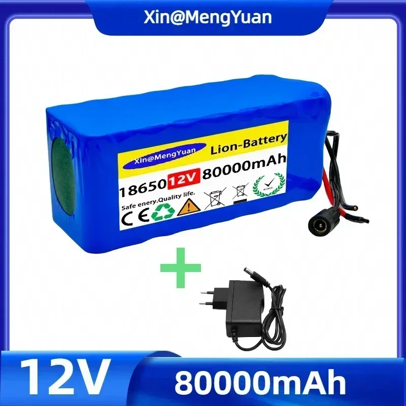 

100% Original 18650 battery 12V large capacity 12V 20ah18650 lithium battery protection board 12V 20000mAh capacity and charger