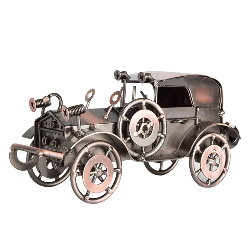 1 PCS Copper Desktop Home Decoration Metal Models Antique Vehicle Model Iron Car Model
