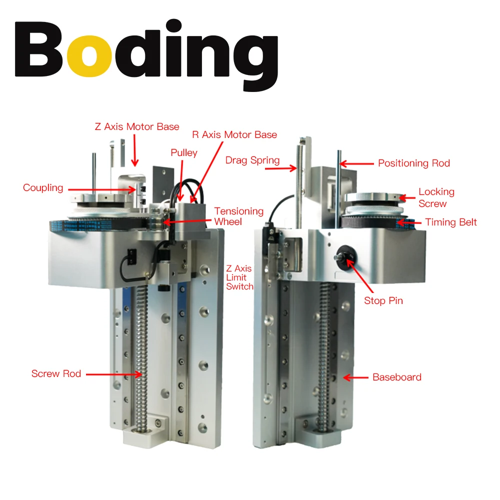 BODING CNC Vibrating Knife Lengthen Knife Seat Lift 150mm 210mm 250mm Limit Switch NPN NO For CNC Vibrating Knife Cutting